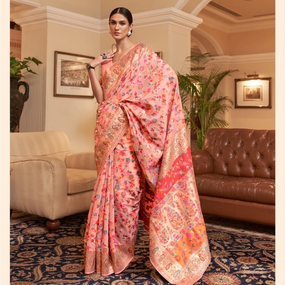 Kashmiri Modal weaving Saree - Picture 6 of 8